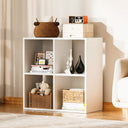 COMHOMA 4, 6, 8 Wood Cube Storage Organizer with Open Back and Removable Back Panels B3001