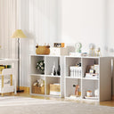 COMHOMA 4, 6, 8 Wood Cube Storage Organizer with Open Back and Removable Back Panels B3001