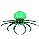 HOMCOM 6' Halloween Inflatable Outdoor Decoration Spider, Blow Up LED Yard Decor for Garden, Lawn, Party, Holiday, Waterproof