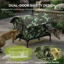 LUCKLIFE® Heated Outdoor Cat House, Weatherproof Shelter with Heating Pad, Winter Use PET06