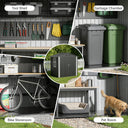 COMHOMA Outdoor Metal Storage Tool Shed B106