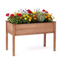 48x24x30 inch Raised Garden Bed with Legs, Elevated Wooden Planter Box for Outdoor Plants Flowers Fruits Vegetable Herb Growing