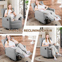 COMHOMA Manual Textile 360° Swivel Manual Rocker Recliner H7030