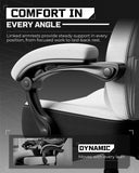 LUCKRACER Big and Tall Gaming Chair 350lbs with Footrest LR408