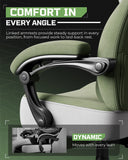 LUCKRACER Big and Tall Gaming Chair 350lbs with Footrest LR408