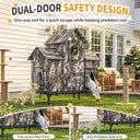 LUCKLIFE® Extra Large Heated Cat House for Outside, 100% Weatherproof, 27.9"W x 16.5"D x 32.7"H, PET07