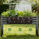 Metal Raised Garden Bed with Gloves Tools OT-GD02