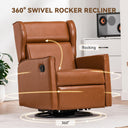 Swivel Rocker Recliner Chair-H7030-WMT