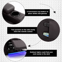 COMHOMA PU Leather Massage Recliner with LED Lighting H7137