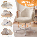 COMHOMA Petal Cute Vanity Chair, Height Adjustable CH718