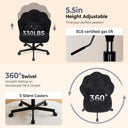 COMHOMA Petal Cute Vanity Chair, Height Adjustable CH718