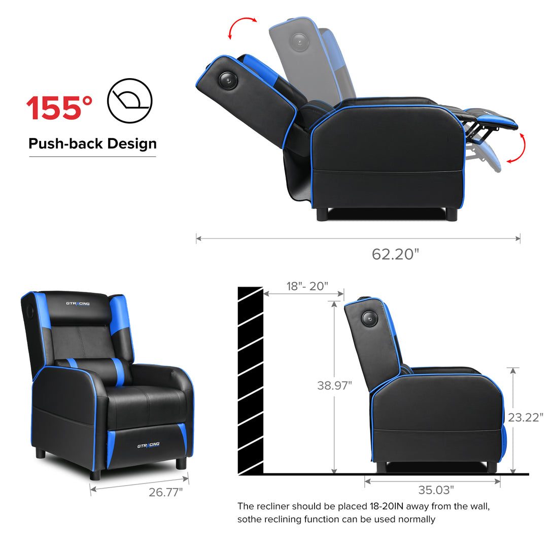 GTRACING Gaming Recliner Chair GT208M