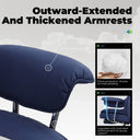 COMHOMA Big and Tall Office Chair with Lumbar Support & Adjustable Footrest GT205