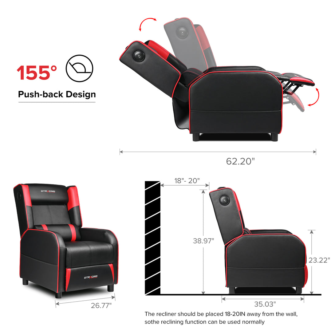 GTRACING Gaming Recliner Chair GT208M