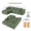 COMHOMA Cloud Sectional Couch-B10-WMT