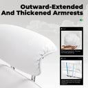 COMHOMA Big and Tall Office Chair with Lumbar Support & Adjustable Footrest GT205