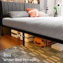 COMHOMA Bed Frame with 2 Storage Drawers & LED BF001