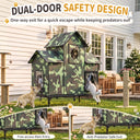 LUCKLIFE® Extra Large Heated Cat House for Outside, 100% Weatherproof, 27.9"W x 16.5"D x 32.7"H, PET07
