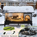 LUCKLIFE® Heated Outdoor Cat House, Weatherproof Shelter with Heating Pad, Winter Use PET06