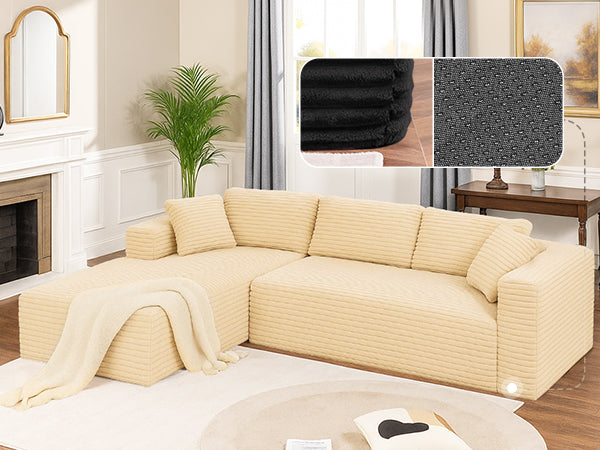 COMHOMA Cloud Sectional Couch-B10-WMT