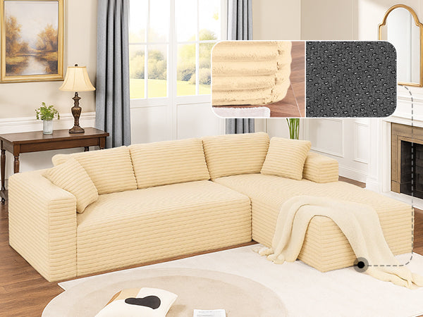 COMHOMA Cloud Sectional Couch-B10-WMT