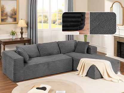 COMHOMA Cloud Sectional Couch-B10-WMT