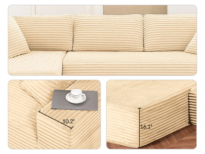 COMHOMA Cloud Sectional Couch-B10-WMT