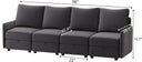 COMHOMA L/U Shaped Convertible Sectional Sofa with Big Storage HS301