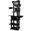 68 inch Multi-Level Cat Tree with Hammocks, Hanging Basket, Scratching Posts - Perfect for Multiple Cats