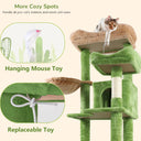68 inch Multi-Level Cat Tree with Hammocks, Hanging Basket, Scratching Posts - Perfect for Multiple Cats