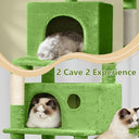 68 inch Multi-Level Cat Tree with Hammocks, Hanging Basket, Scratching Posts - Perfect for Multiple Cats