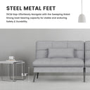 COMHOMA 72“ Convertible Futon Sofa Bed with Adjustable Backrest B001