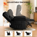 COMHOMA PU Power Lift Recliner with Massage & Heat H7135