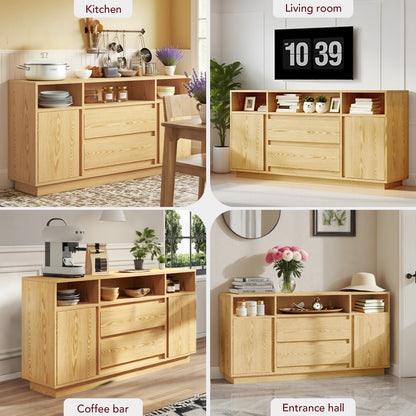 COMHOMA 63'' Buffet Sideboard Cabinet with Storage