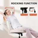 COMHOMA Armless Adjustable Criss Cross Vanity Computer Chair CH310