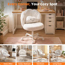 COMHOMA Petal Cute Vanity Chair, Height Adjustable CH718
