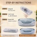 Comhoma Dog & Cat Bed DX-QC-DH, Washable Granular Sponge Cuddler Pet Bed Non-Slip Bottom Nest Bed for Small Medium Large Dogs and Cats