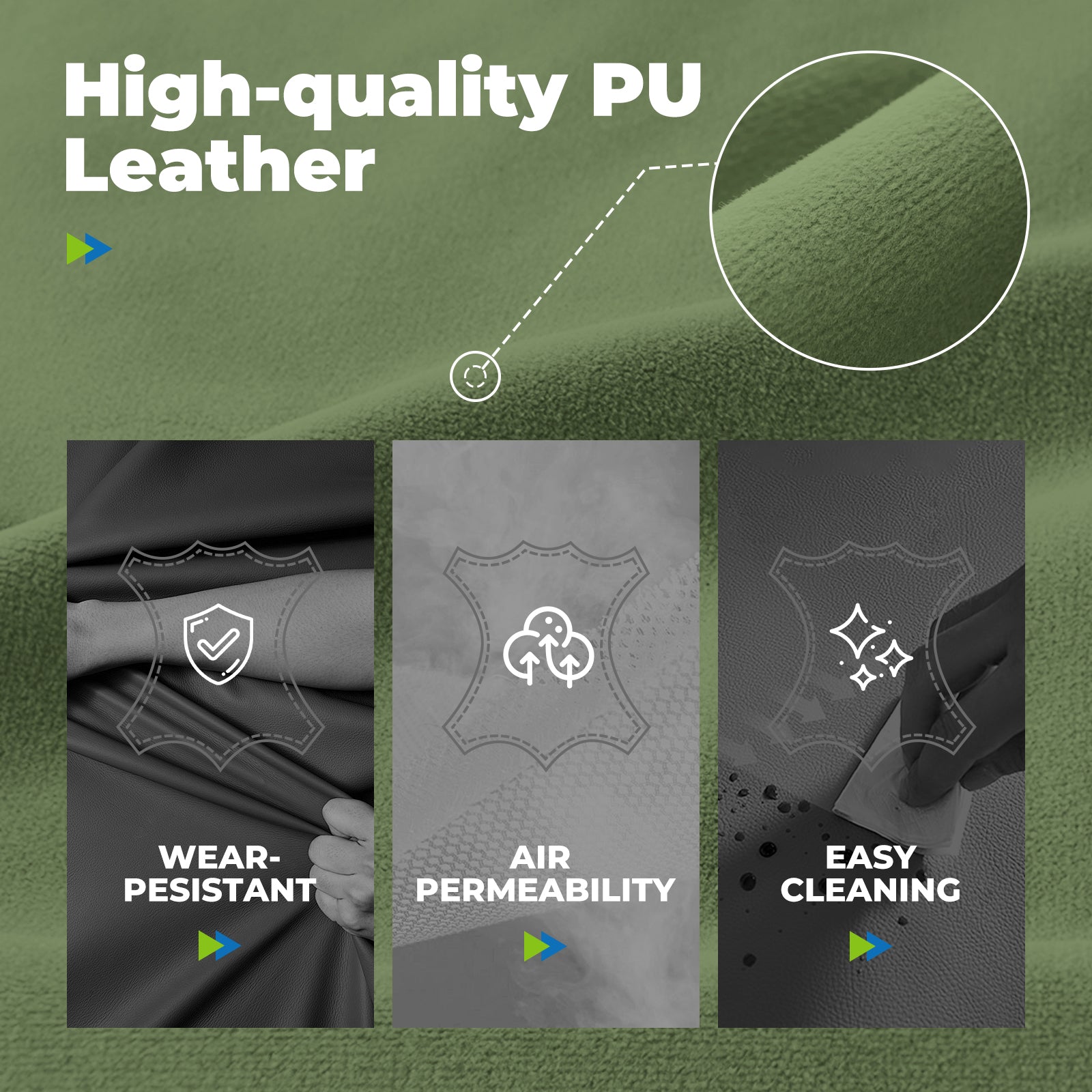 PU leather close-up swatch