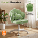COMHOMA Petal Cute Vanity Chair, Height Adjustable CH718