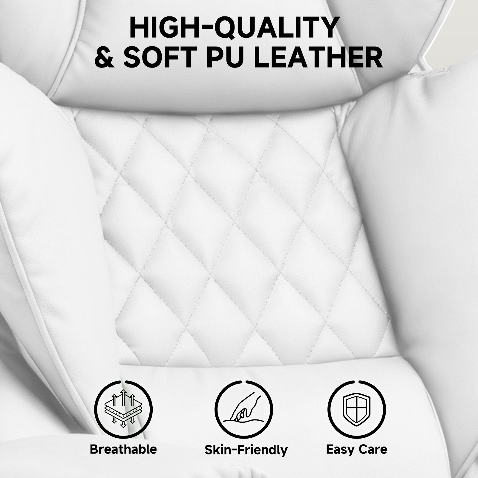 High-quality PU leather close-up