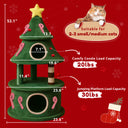 COMHOMA® Christmas Cat Tree Tower PET-XMAS