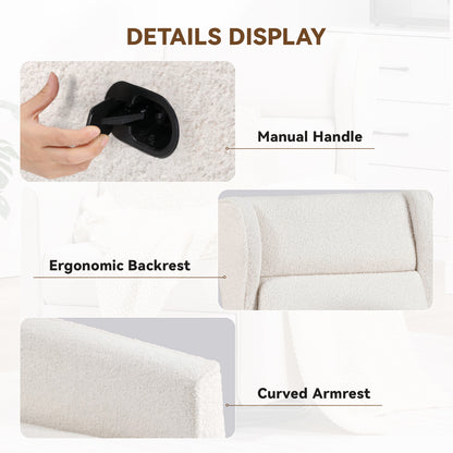 COMHOMA Manual Textile 360° Swivel Manual Rocker Recliner H7030