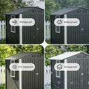 COMHOMA Outdoor Metal Storage Tool Shed B106