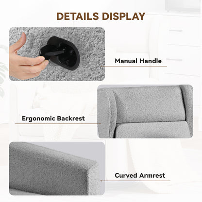 COMHOMA Manual Textile 360° Swivel Manual Rocker Recliner H7030