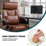 COMHOMA Executive Chair High-Back PU Leather Office Chair with Footrest