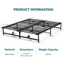 COMHOMA Electric Adjustable Bed Frame with Independent Head and Foot Incline B102