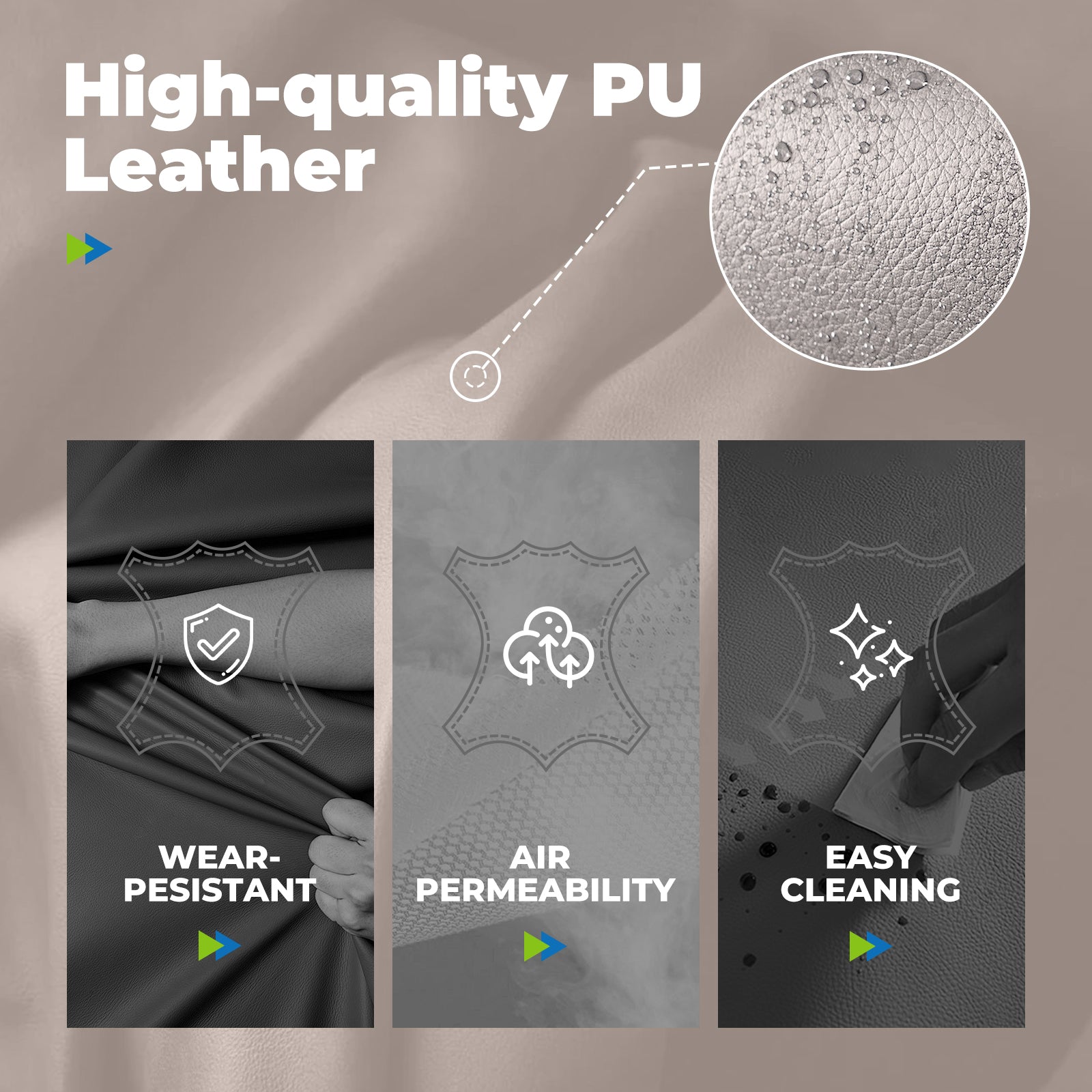 COMHOMA Colorful Big and Tall Office Chair with Lumbar Support & Adjustable Footrest GT205