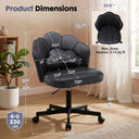 COMHOMA Petal Cute Vanity Chair, Height Adjustable CH718