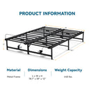 COMHOMA Electric Adjustable Bed Frame with Independent Head and Foot Incline B102