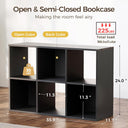 COMHOMA 4, 6, 8 Wood Cube Storage Organizer with Open Back and Removable Back Panels B3001